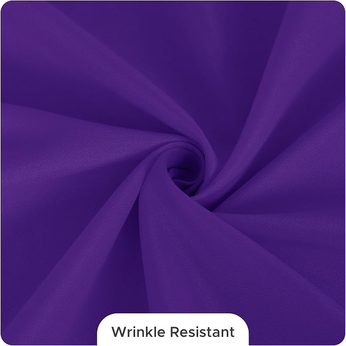 Fitable 8 Pack Purple Tablecloths 60x102 Inch for 6 Ft Rectangle Tables - Image 9