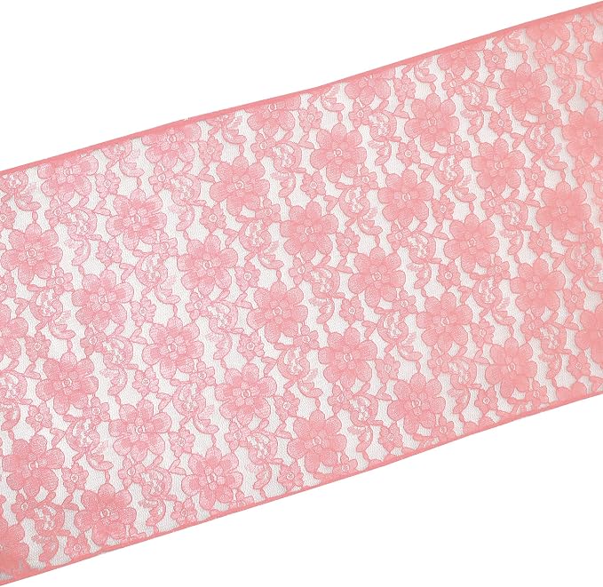 Zen Creative Designs 10 Pack Floral Lace Table Runner Sheer Lace Event Party Wedding Table Decor (12" by 90", Mauve) - Image 2