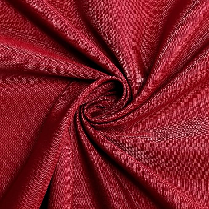 sancua Round Tablecloth, 108 Inch, Christmas Red - Image 7