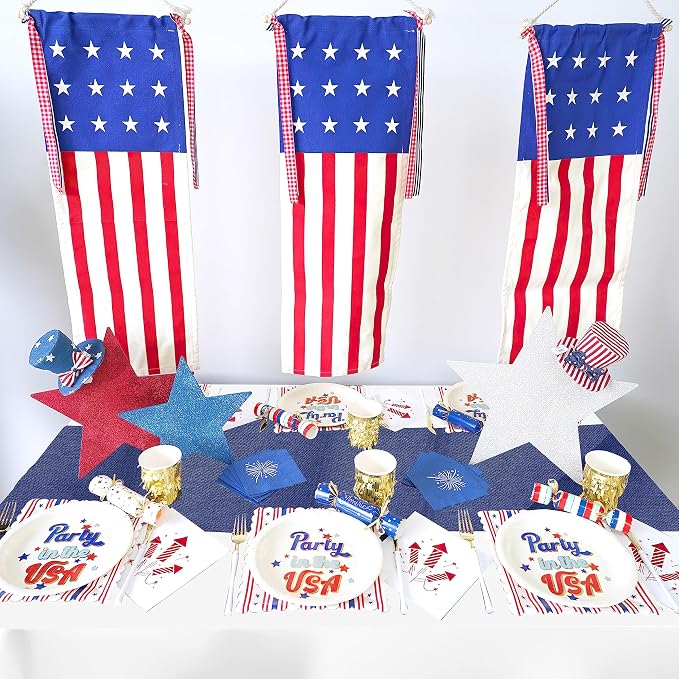 6 Pack Navy Blue Burlap Table Runner Roll Farmhouse Table Linens - Image 6