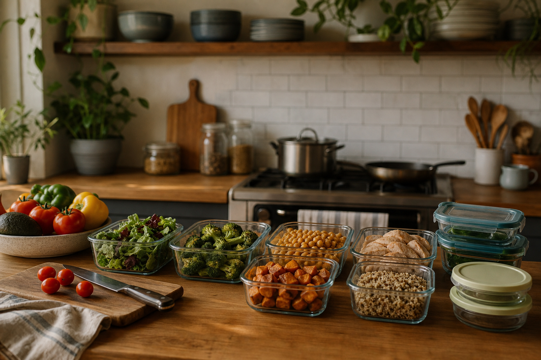 Unbranded organized spatial layout featuring practical cooking routines