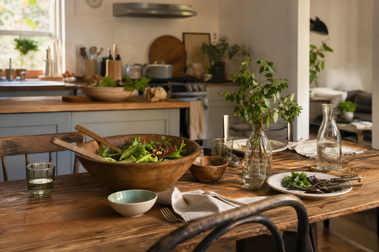 Unbranded close editorial detail featuring practical home dining
