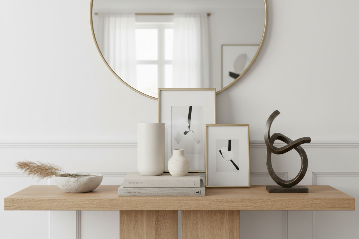 Home décor accents and decorative accessories - vases, candles, picture frames, and stylish home accents