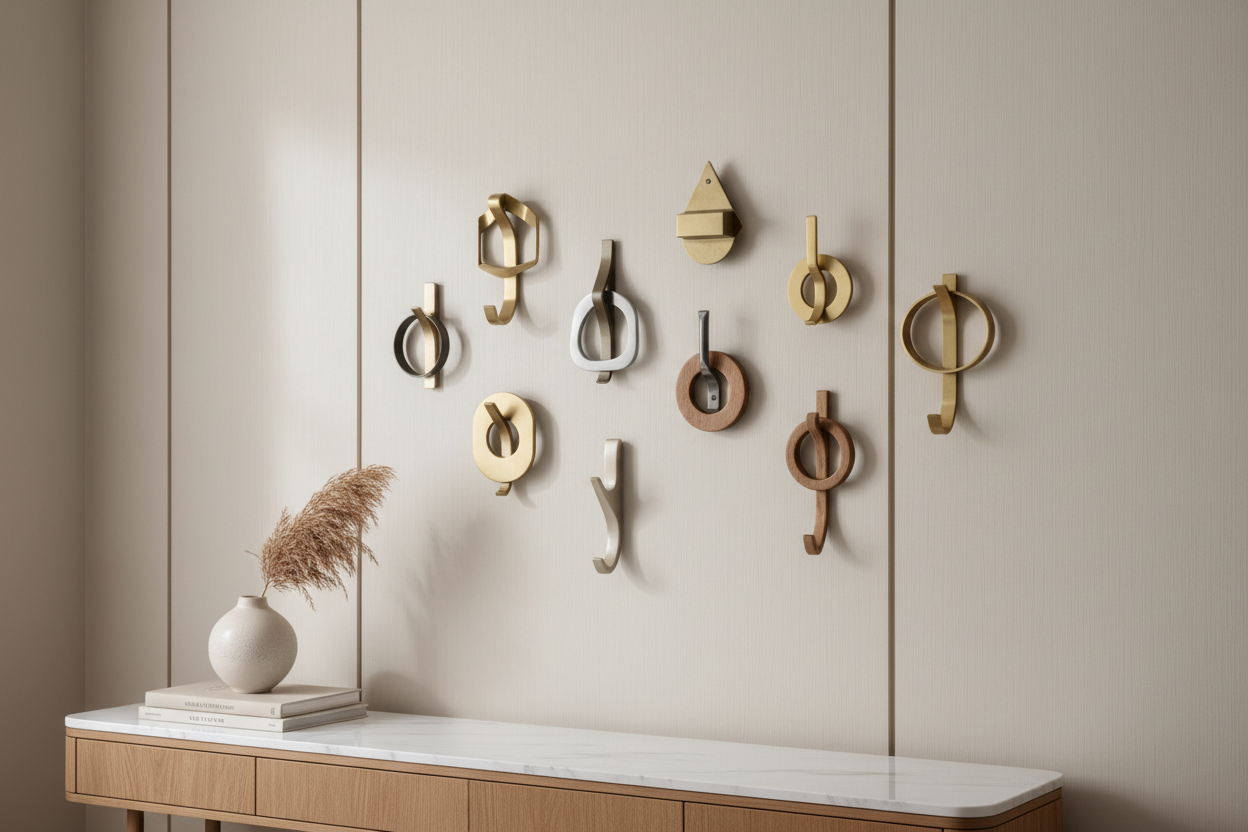 Hooks and hangers - wall hooks, coat racks, adhesive hooks, and versatile hanging solutions