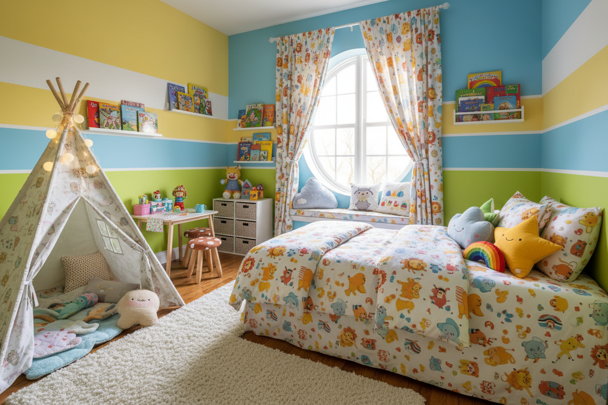 Kids' bedding sets - children's sheets, comforters, pillowcases, and fun bedroom textiles for kids