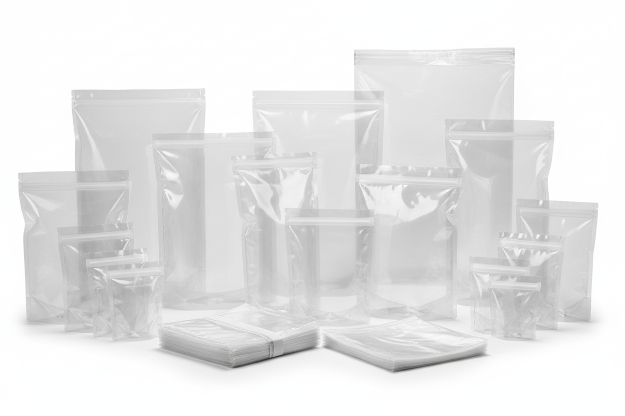 Poly and plastic packaging bags - resealable bags, food storage pouches, and commercial packaging supplies
