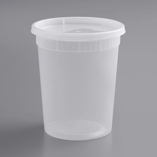 Premium 32 oz Deli Containers with Lids – Leakproof, Airtight, BPA-Free Food Storage | Stackable Meal Prep & Takeout Soup Containers | Microwave, Freezer, Dishwasher Safe (48) by Unknown