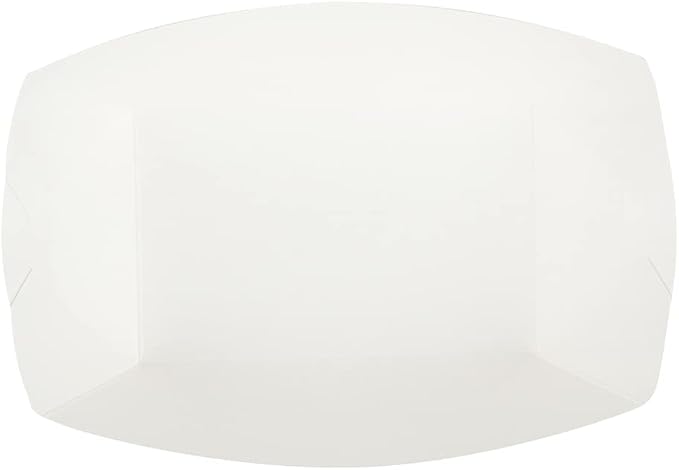 Restaurantware-Bio Tek 1 Pound Food Trays, 200 Disposable Paper Food Trays - Heavy-Duty, Greaseproof, White Paper Food Boats, For Snacks, Appetizers, Or Treats, Use At Parties Or Carnivals - Image 15