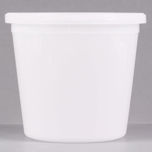 168 oz & 5.25 Qt. Translucent Round Deli Container with Lids, A Perfect For Meal Prep Soup, Ice Cream, Freezer, Dishwasher And Microwave Safe: 50 Sets - Image 2