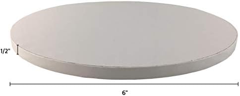 6 Inch Cake Board Drums Round, 6-Pack, White, Sturdy 1/2" Thick for Heavy Or Multi-Tiered Cakes - Image 3