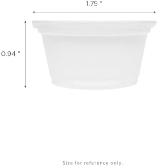 Karat 0.75 oz Disposable Plastic Portion Cups [2500 ct] - Clear PP Sample Cups for Condiments, Sauces, Food Sampling - Image 5