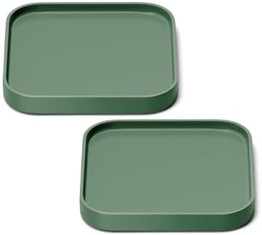Caraway Spoon Rest Set of 2, Stackable Spoon Holder for Kitchen Counter | Drip Catching, Heat-Resistant Design, Non-Slip Base, Sage by Unknown