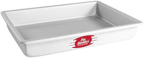Fat Daddio's POB-9133 Anodized Aluminum Sheet Cake Pan, 9 x 13 x 3 Inch by FatDaddios