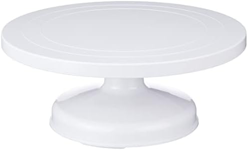 IBILI Rotating Cake Turntable Revolving Cake Stand with Non-Slip Bottom, Ideal Cake Decorating Supply for Cake Decorations, Pastries and Cupcakes - Made in Spain - 31cm x 12cm / 12" x 4.7" Inch by IBILI