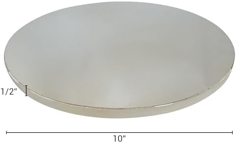 10 Inch Cake Board Drums Round, 6-Pack, Silver, Sturdy 1/2” Thick for Heavy Or Multi-Tiered Cakes - Image 3