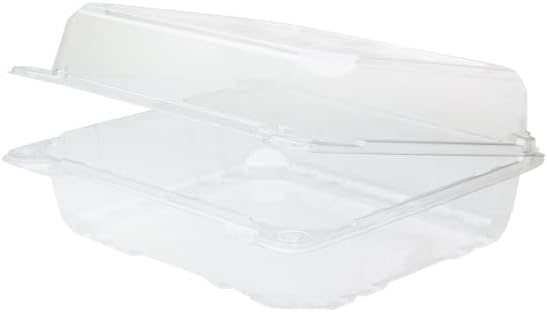Karat Clamshell Take Out Food Containers [8"x8" - 250 ct] Durable, Stackable, Crack-Resistant To Go Boxes | Clear - Image 4