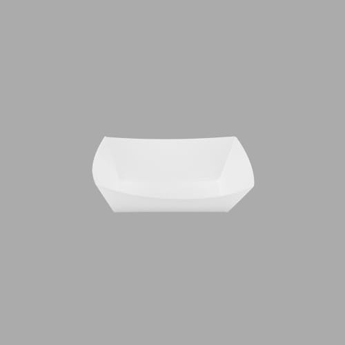 Karat White Paper Food Trays [1 LB - 1,000 ct] Disposable Food Boats for Food Trucks, Nachos, Snacks | Leak Resistant, Sturdy, PFAS-Free - Image 6