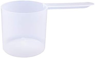 Plastic Measuring Scoop, (118.4 cc | 1/2 Cup | 4 fl oz. | 118.4 mL) Long Handle Spoons for Powders, Granules, Coffee, Pet Food, Baking Supplies, Protein and Other Dry Goods, BPA Free (Set of 100) by TheScoopie