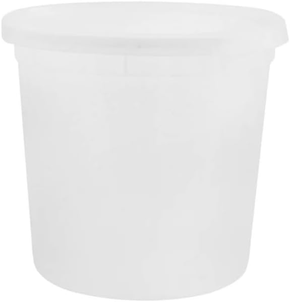 Heavyweight - 86oz - Clear Disposable Round Food Storage Deli Containers with Lids To-Go, Microwavable, Leak Proof, BPA-free : Set of 30 by Unknown