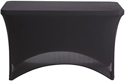 Iceberg iGear Stretch Fabric Table Cover, 4 ft, Black by IcebergEnterprisesLLC