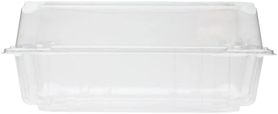 Karat Clamshell Take Out Food Containers [8"x8" - 250 ct] Durable, Stackable, Crack-Resistant To Go Boxes | Clear - Image 2