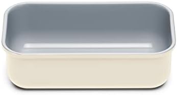 Caraway Non-Stick Ceramic-Coated 1 lb Loaf Pan | Naturally Slick Ceramic Coating, Non-Toxic, PTFE and PFOA Free, Perfect for Pound Cakes, Breads, and More, Cream by Unknown