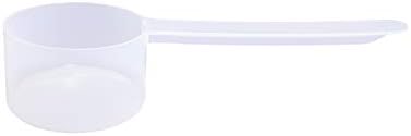 Plastic Measuring Scoop, (50 cc | 10 TSP | 3.33 Tbsp | 50 mL) Long Handle Spoons for Powders, Granules, Coffee, Pet Food, Baking Supplies, Protein and Other Dry Goods, BPA Free (Set of 100) by TheScoopie