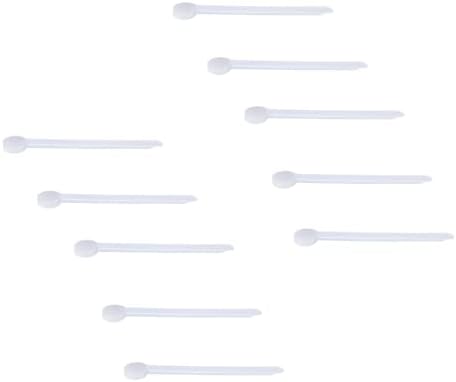 0.625cc Long Handle Measuring Scoop (1/8 Teaspoon/A Pinch / 0.625mL) - Heavy-Duty Plastic Spoon for Powders, Pre-Workout, Supplements, and Spices, 10-Pack by TheScoopie