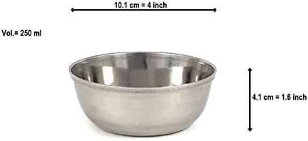Tredoni 2 Prep & Condiment 4" / Serving Bowls (4 inch, 8.5 oz, 2 pcs) | Mirror Polished Fine Thickened Stainless Steel Small Mixing Bowls for Dips, Ingredients, Sides, Snacks, Desserts & Appetizers - Image 2