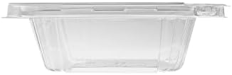 8oz RPET Clear Hinged Lid Tamper Evident Container - durable, stackable, to go box - 240pcs - Image 2