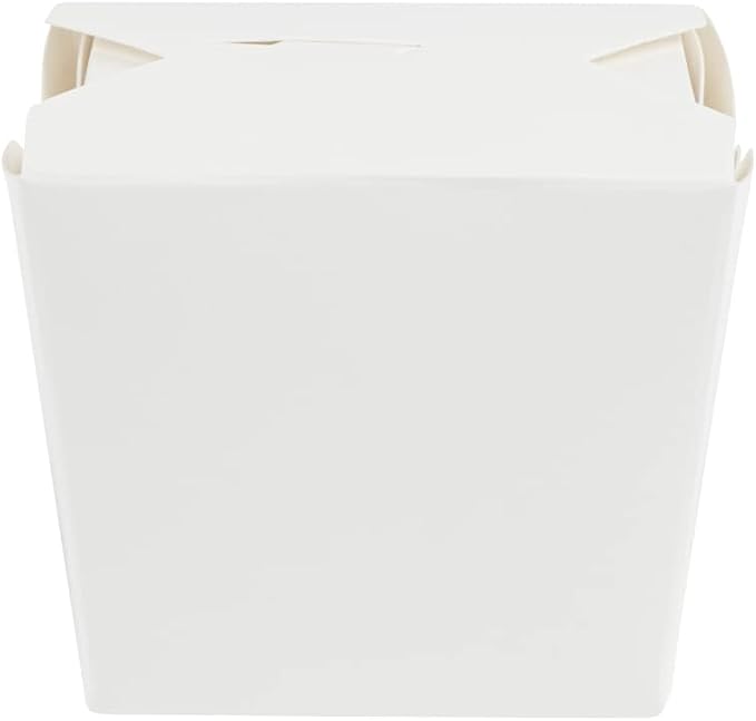 Restaurantware Chinese Take Out Boxes 200 Pack of 8 oz Grease-resistant Party Take Out Food Containers Disposable Stackable Asian Square White Paper To Go Boxes For Restaurants - Image 17