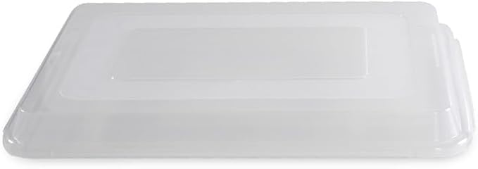 Nordic Ware Naturals Half Sheet Set - USA Made Aluminum Commercial Quality Sheet Pan for Baking or Roasting, Encapsulated Galvanized Steel Rim Prevents Warping, 2pk Half + Lid - Image 8