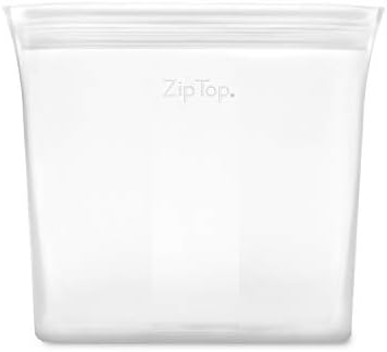 Zip Top Reusable Food Storage Bags | Sandwich Bag [Frost] | Silicone Meal Prep Container | Microwave, Dishwasher and Freezer Safe | Made in the USA - Image 2