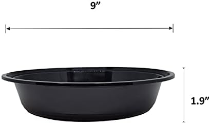 48 oz Round Food Containers Meal Prep Microwavable Reusable Plastic BPA Free Big Size Lunch box 50 Sets - Image 3
