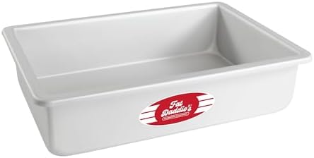 Fat Daddio's POB-7113 Anodized Aluminum Sheet Cake Pan, 7 x 11 x 3 inch by FatDaddios