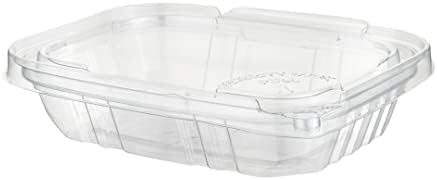 Restaurantware Tamper Tek 8 Ounce Take Out Containers 100 Tamper-Evident Deli Containers - Hinged Lid Freezable Clear Plastic Meal Prep Containers Disposable For Carry Out Or Lunches - Image 2