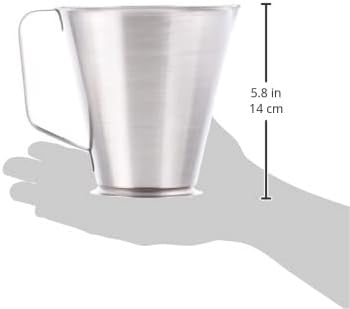 DE BUYER 3565.10 Measuring Jug with Foot, Handle and Spout, 1 L - Image 4