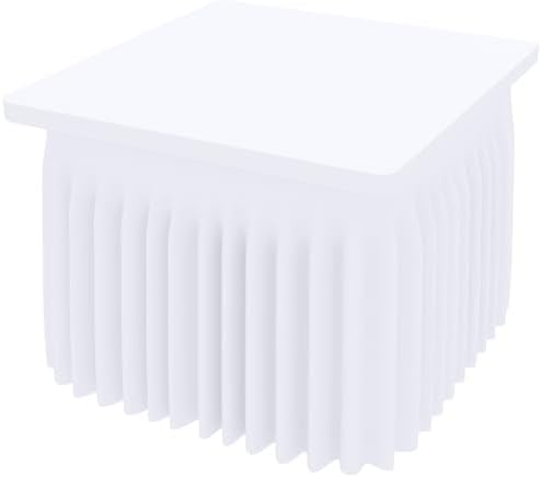 Smiry Spandex Elastic Fitted Table Cloth Skirt for 3FT Square Table by Smiry