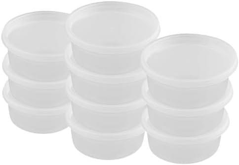 [8oz-50 Sets Plastic Deli Containers with Lids - BPA Free Clear Soup Containers with Airtight Lids, Leak Resistant Food Storage for Meal Prep, Stackable/Microwave/Dishwasher/Freezer Safe - Image 3