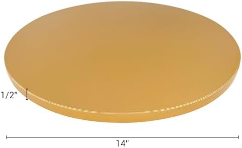 Maritide 14 Inch Cake Board Drums Round, 6-Pack, Gold, Sturdy 1/2” Thick for Heavy Or Multi-Tiered Cakes - Image 3
