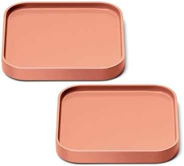 Caraway Spoon Rest Set of 2, Stackable Spoon Holder for Kitchen Counter | Drip Catching, Heat-Resistant Design, Non-Slip Base, Perracotta by Unknown
