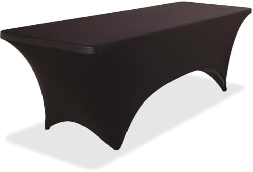Iceberg iGear Stretch Fabric Table Cover, 8 ft, Black by IcebergEnterprisesLLC