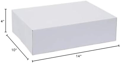 O’Creme Cake Boxes – White Bakery Boxes – 14 x 10 x 4 Inch Pastry Containers – Kraft Bakery Boxes for Holding and Displaying your Pastries - Pack of 25 - Image 2