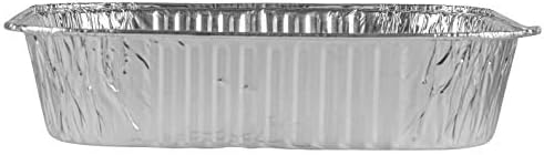 PLASTICPRO Disposable 8'' X 8'' X 2'' Inch Square Aluminum Tin Foil Baking Pans Bakeware - Cookware Perfect for Baking Cakes, Breads, Brownies, Bread, Meatloaf, Lasagna, Pack of 10 - Image 7