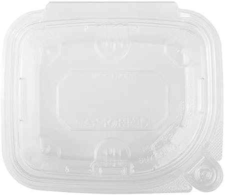 Karat 16oz PET Tamper Resistant Hinged Deli Container [200 ct] - Plastic Clamshell Food Containers, Easy Open Pull-Tab for Restaurants & Takeout - Image 6
