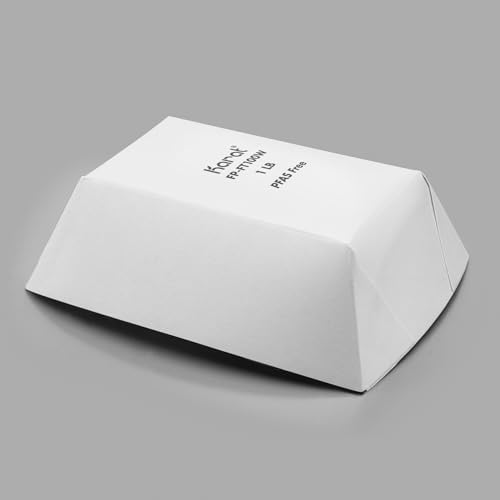 Karat White Paper Food Trays [1 LB - 1,000 ct] Disposable Food Boats for Food Trucks, Nachos, Snacks | Leak Resistant, Sturdy, PFAS-Free - Image 5