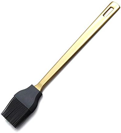 Berglander Gold Basting Brush, Kitchen Brush For Cooking With Titanium Gold Plating, Barbeque Brush, Pastry Brush, BBQ Brush, Dishwasher Safe, Easy to Clean by Berglander