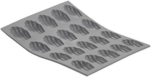 ELASTOMOULE Silicone Mold, 20 Mini-Madeleines, 8.25" x 7" by deBuyer