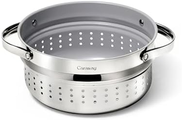 Caraway Steamer, Stainless Steel Steamer with Handles by Unknown