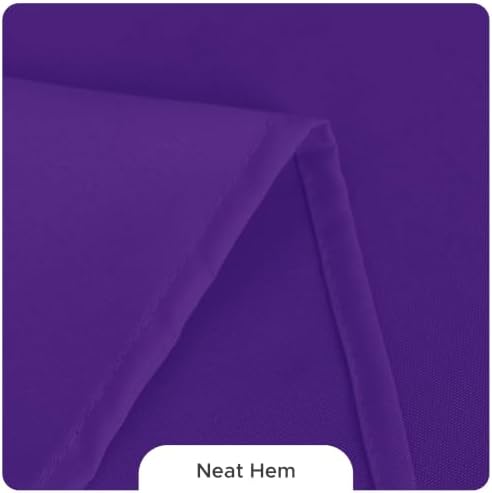 Fitable 8 Pack Purple Tablecloths 120 Inch Round for 48"-96" Tables - Image 4